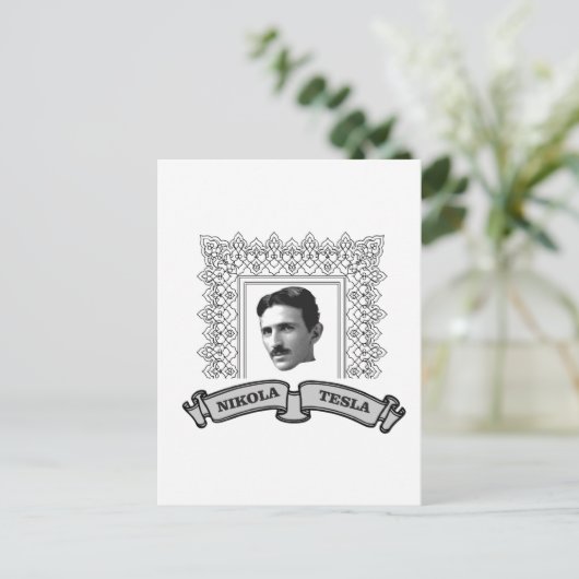 丸いテスラ ポストカード (スタンド正面)