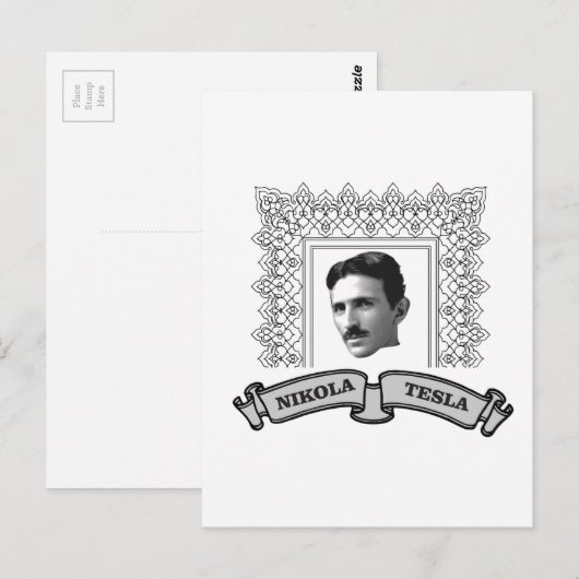 丸いテスラ ポストカード (正面/裏面)