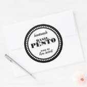 丸いドットフレームJARラベルテンプレート ラウンドシール (封筒)