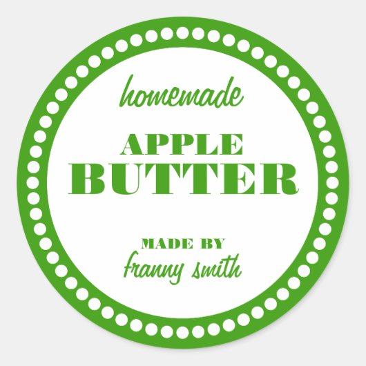 丸いドットフレームJARラベルテンプレート ラウンドシール (正面)