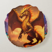 丸いドラゴンピロー ラウンドクッション (裏面)