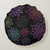 丸いフワフワの枕の上に天空。 ラウンドクッション (裏面)