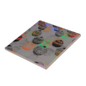 丸いブラシストロークのデジタルアート。 タイル (側面)