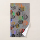 丸いブラシストロークのデジタルアート。 ハンドタオル (ハンドタオル)