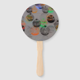 丸いブラシストロークのデジタルアート。 ハンドファン