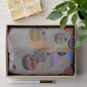 丸いブラシストロークのデジタルアート。 薄葉紙 (ギフト)