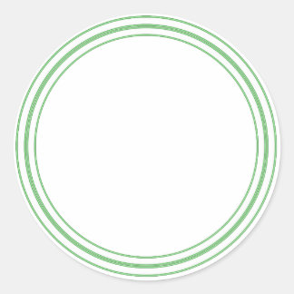 丸いプレーンのステッ縁どク付き- Greetings Lables ラウンドシール