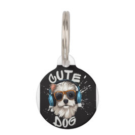 丸いペットタグ ペット　ネームタグ