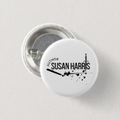 丸いボタン、小1 1/4インチ 缶バッジ (正面&裏面)