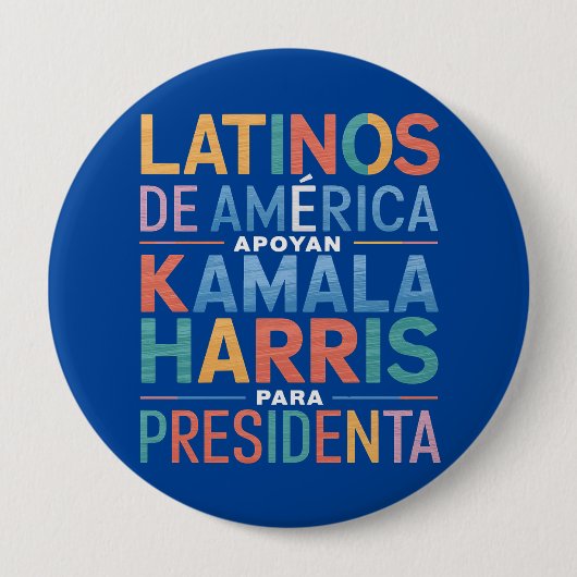 丸いボタン、巨大、4インチ 缶バッジ (正面)