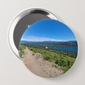 丸いボタン、巨大、4インチ 缶バッジ (正面&裏面)