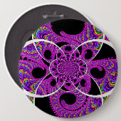 丸いボタン、巨大、6インチ 缶バッジ (正面&裏面)