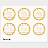 丸いマンゴーの保存またはジャムのjar食品ラベル ラウンドシール (シート)