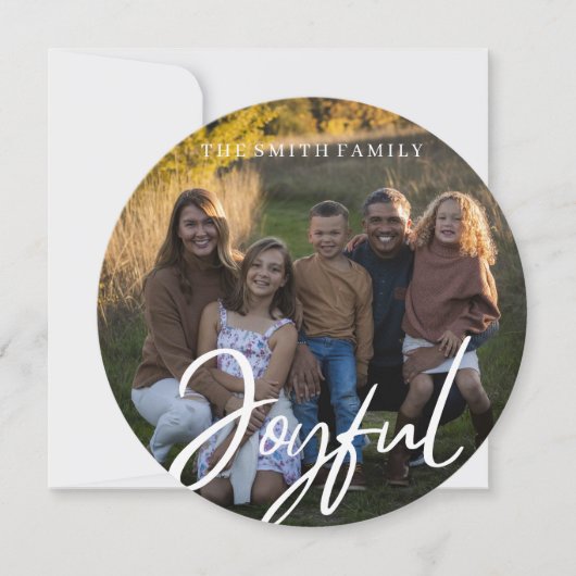 丸いモダン楽しい休日 シーズンカード (正面)