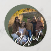 丸いモダン楽しい休日 シーズンカード (正面/裏面)