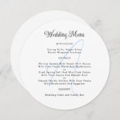 丸いモノグラ結婚ムのメニューテンプレート 招待状 (正面/裏面)