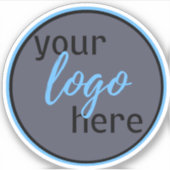 丸いロゴシンボルカスタム円輪郭ラベル シール (正面)