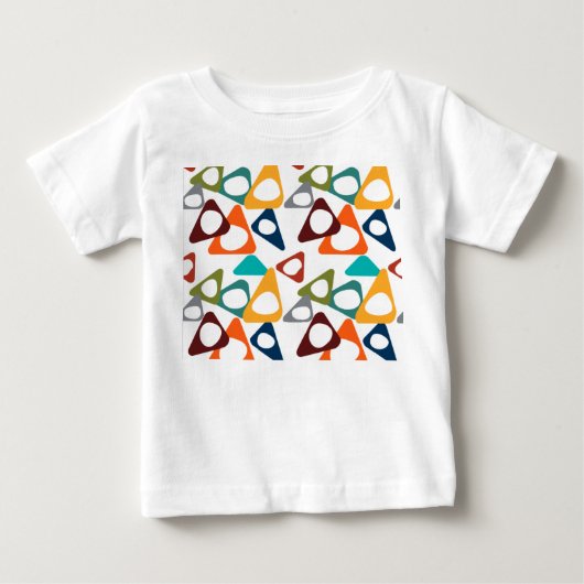 丸い三角形 ベビーTシャツ (正面)