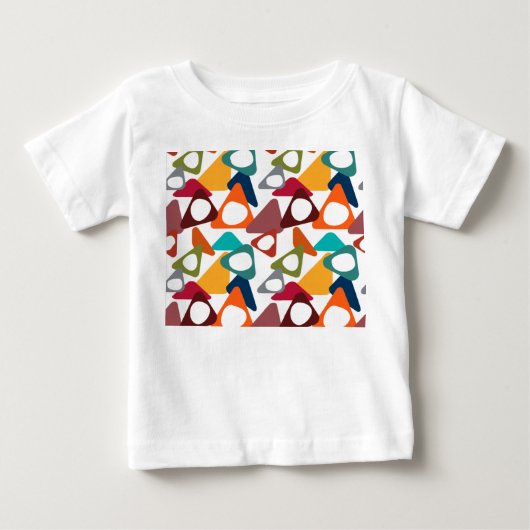 丸い三角形 ベビーTシャツ (正面)