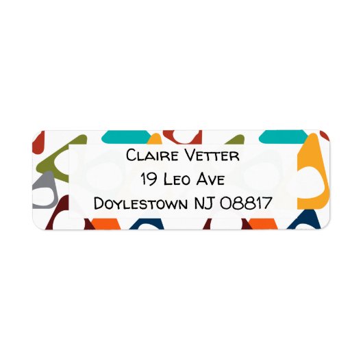 丸い三角形 ラベル (正面)