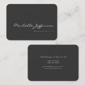 丸い丸いコーナーシャドーグレーの名刺 名刺 (正面/裏面)