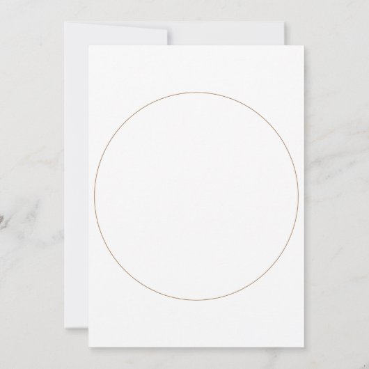 丸い写真のミニマルな招待状 - 日程を保存しよう 招待状 (裏面)