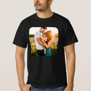 丸い写真テンプレートTシャツ Tシャツ