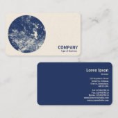 丸い写真 – ウッドランドキャノピー02 – シアノタイプ 名刺 (正面/裏面)