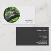 丸い写真 – 木々から見る 名刺 (正面/裏面)