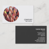 丸い写真 – 色鉛筆 名刺 (正面/裏面)