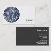 丸い写真 – 青い秋 名刺 (正面/裏面)