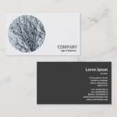 丸い写真 – Starlings in a Tree 名刺 (正面/裏面)