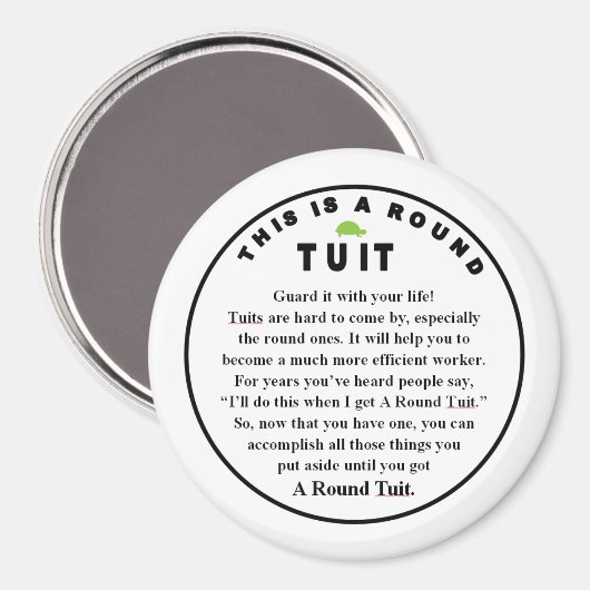 丸い凝結棒 マグネット (正面/裏面)