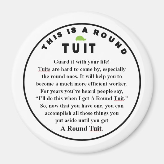 丸い凝結棒 マグネット (正面)