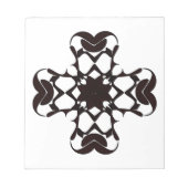 丸い十字形 ノートパッド (正面)