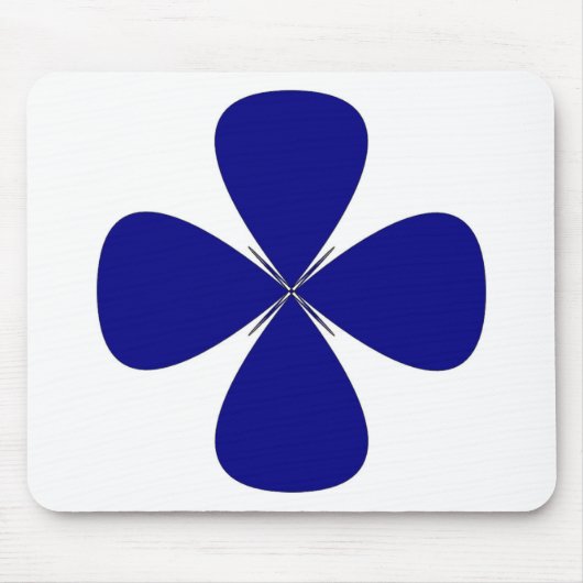 丸い十字形 マウスパッド (正面)