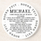 丸い塊茎 コースター (正面)