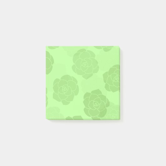 丸い多肉植物の付箋 ポストイット (正面)