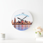 丸い大壁時計用のUSAイメージ ラージ壁時計 (ホーム)