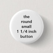 丸い小さな1 1/4インチボタン 缶バッジ (正面)