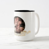 丸い少女の父の日の父 ツートーンマグカップ (正面右)