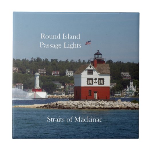 丸い島の通路灯のタイル タイル (正面)