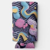 丸い形状のパステルライン スリム缶クーラー (裏面)