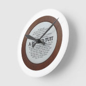 丸い時計 ラウンド壁時計 (傾斜)