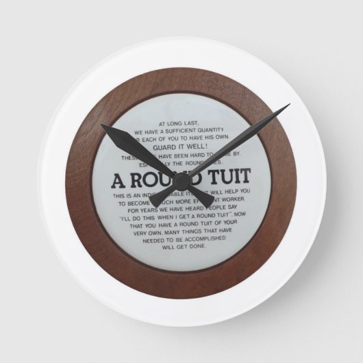 丸い時計 ラウンド壁時計 (正面)