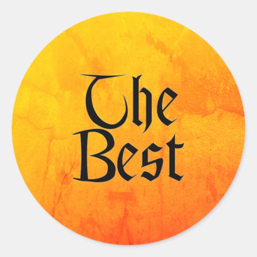 丸い最高の大きなステッカー ラウンドシール (正面)