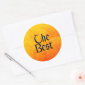 丸い最高の大きなステッカー ラウンドシール (封筒)