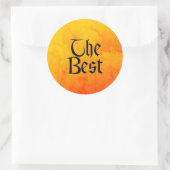 丸い最高の大きなステッカー ラウンドシール (バッグ)