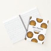 丸い木目模様の白 ノートブック (内部)