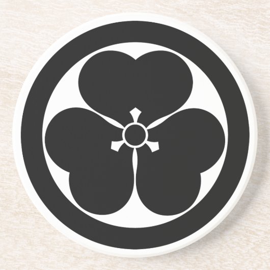 丸い木酢液 コースター (正面)